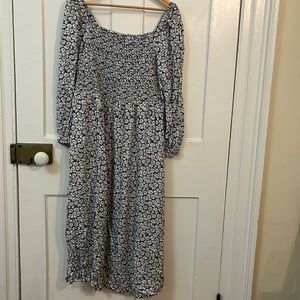 J Crew Floral Midi Dress size XL